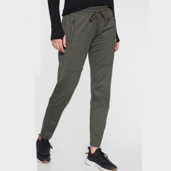 Athleta Pants - Athleta Hilltop Joggers medium petite MP Olive Green EC, pants, jogger